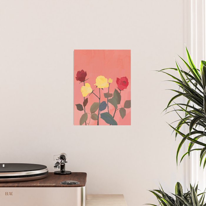Red and Yellow Roses Poster Gallery Image 2