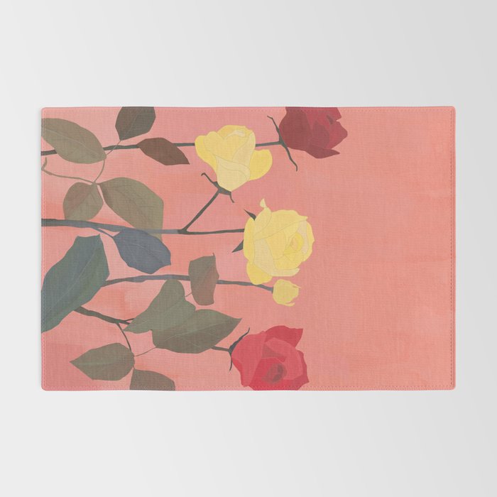 Red and Yellow Roses Rug Gallery Image 2