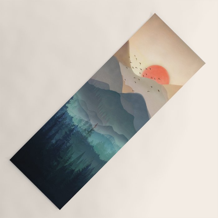 Wilderness Becomes Alive at Night Yoga Mat Gallery Image 1