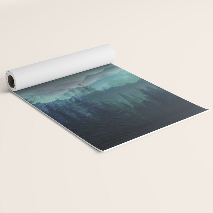 Wilderness Becomes Alive at Night Yoga Mat Gallery Image 2