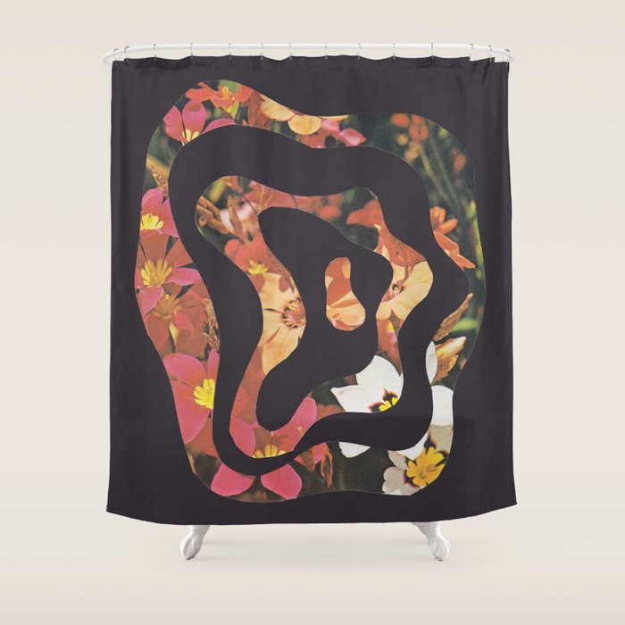 Contours of Blooms #2 Shower Curtain Gallery Image 1
