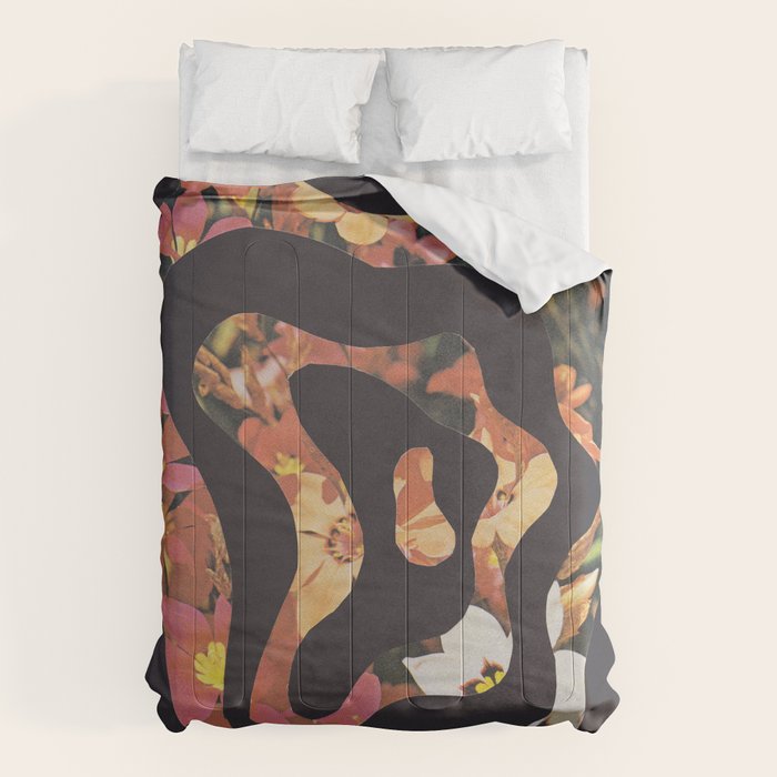 Contours of Blooms #2 Comforter Gallery Image 6