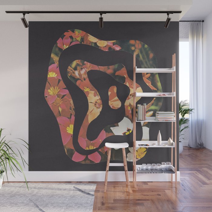 Contours of Blooms #2 Wall Mural Gallery Image 1