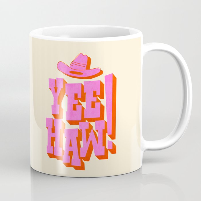 Yee Haw! Fun Cowboy Art Coffee Mug Gallery Image 1