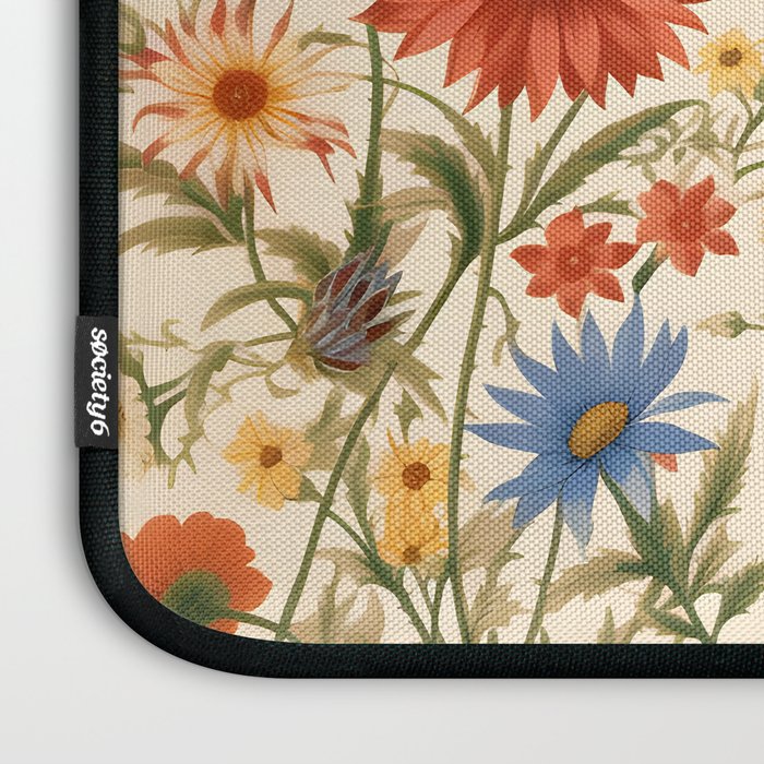 Countryside Bloom Arcane Floral Garden Laptop Sleeve Gallery Image 3