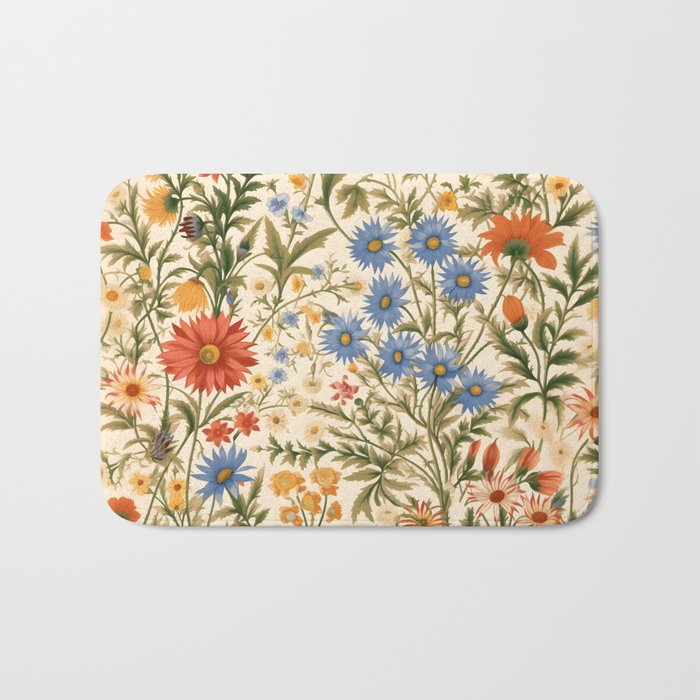 Countryside Bloom Arcane Floral Garden Bath Mat Gallery Image 1