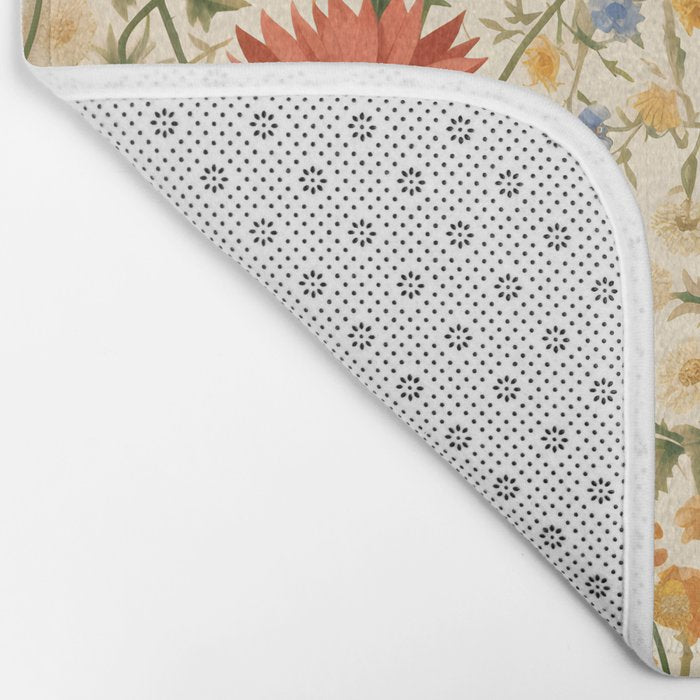 Countryside Bloom Arcane Floral Garden Bath Mat Gallery Image 2
