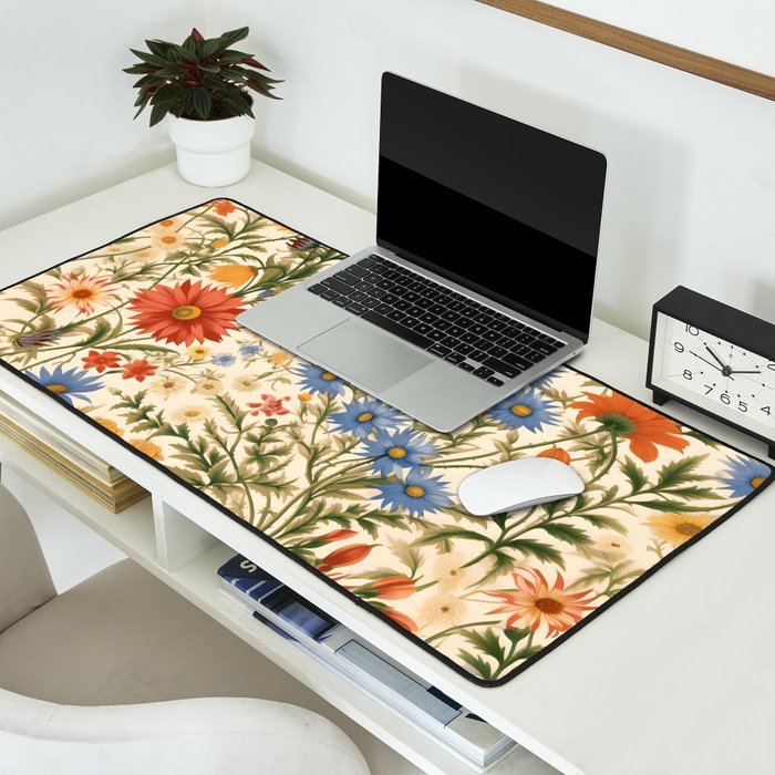 Countryside Bloom Arcane Floral Garden Desk Mat Gallery Image 2