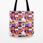 Diverse people in halloween costume pattern Tote Bag Gallery Image 1