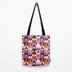 Diverse people in halloween costume pattern Tote Bag Gallery Image 2