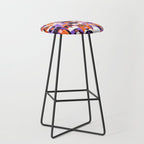 Diverse people in halloween costume pattern Stool Gallery Image 1