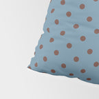 Polka Dot Blue and Brown Classic Pattern Pillow Sham Gallery Image 4