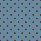 Polka Dot Blue and Brown Classic Pattern Coffee Mug Gallery Image 2