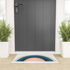 Triple Rainbow in Green Welcome Mat Gallery Image 3