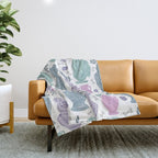 Ancient Greek Dogs Statue Art  Throw Blanket Gallery Image 1