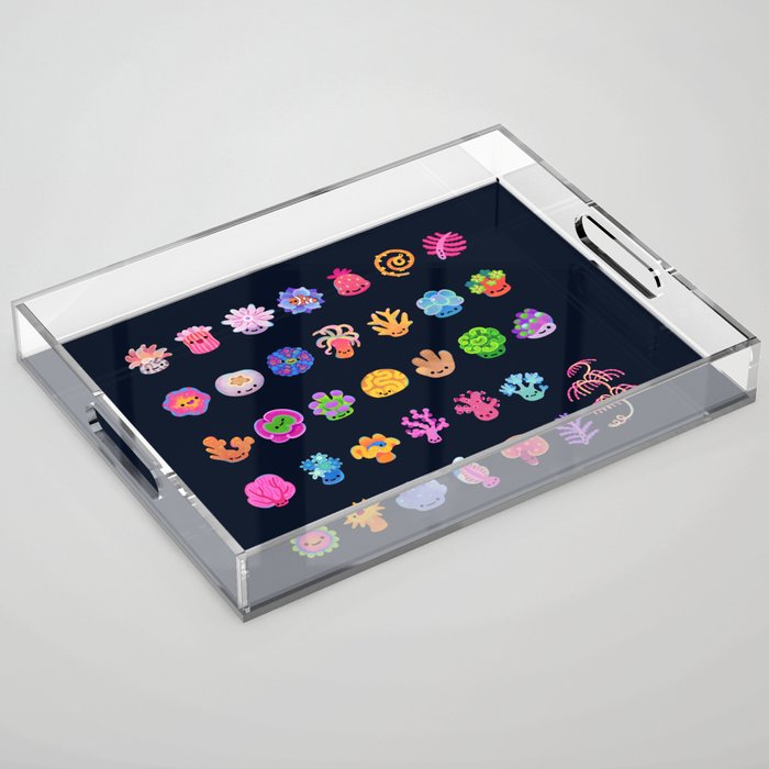 Coral (Anthozoa) Acrylic Tray Gallery Image 1