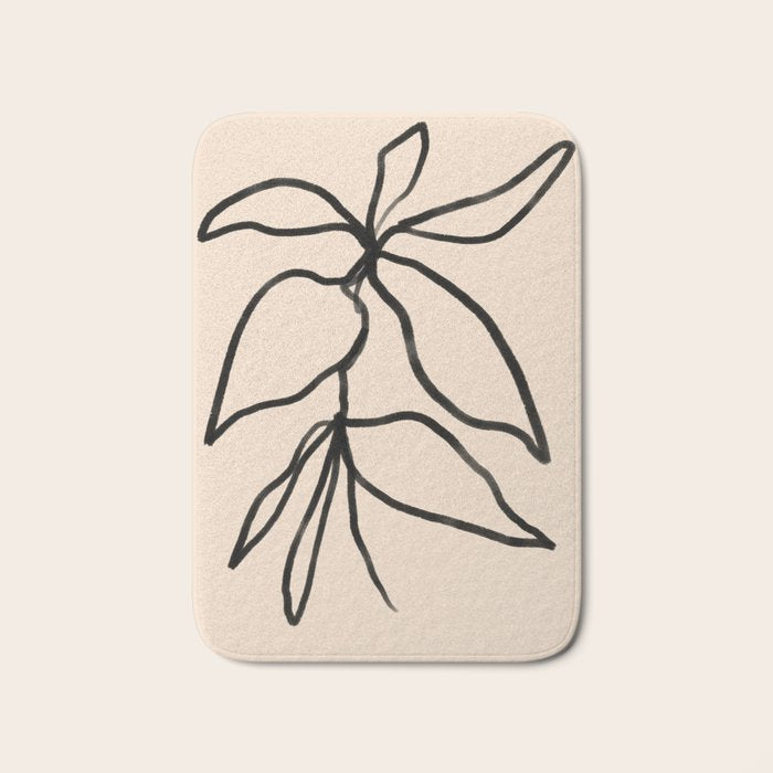Elegant Sprigs - Curated Collection Bath Mat Gallery Image 1