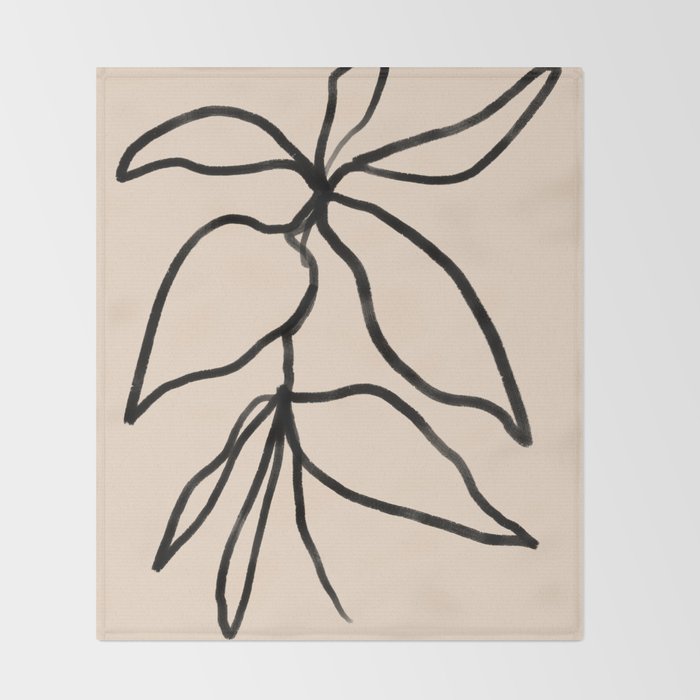 Elegant Sprigs - Curated Collection Throw Blanket Gallery Image 2