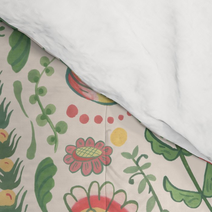 Swedish Floral - Cream Comforter Gallery Image 4