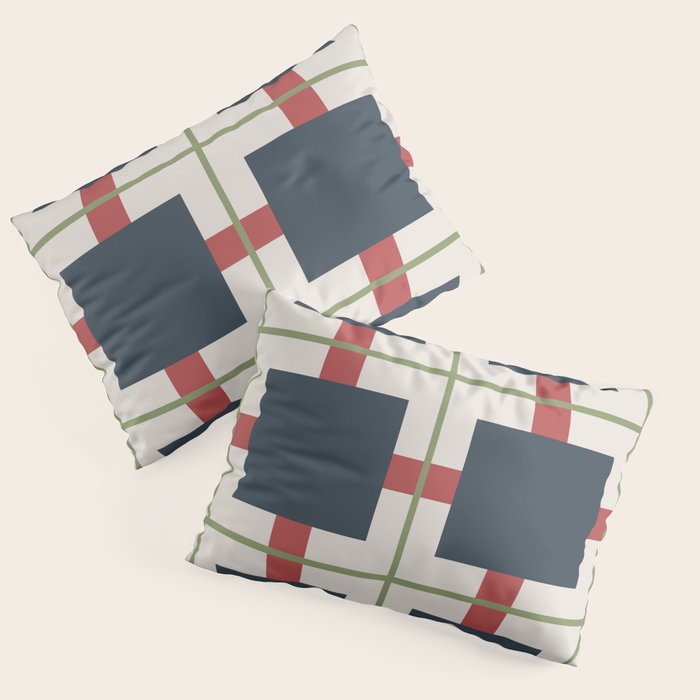 Classic Holiday Plaid Pattern Pillow Sham Gallery Image 3