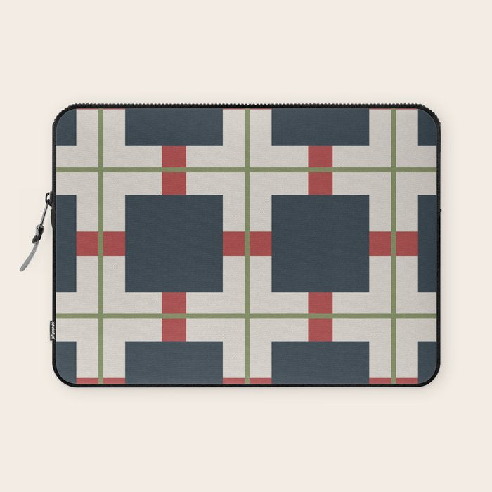 Classic Holiday Plaid Pattern Laptop Sleeve Gallery Image 1