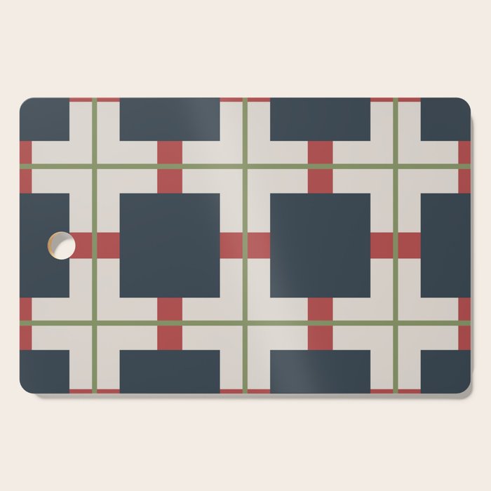 Classic Holiday Plaid Pattern Cutting Board Gallery Image 1