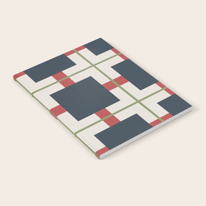 Classic Holiday Plaid Pattern Notebook Gallery Image 2