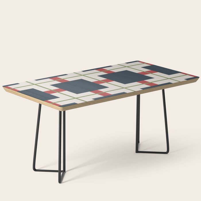 Classic Holiday Plaid Pattern Coffee Table Gallery Image 1