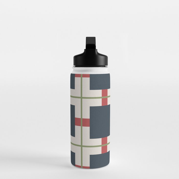 Classic Holiday Plaid Pattern Water Bottle Gallery Image 3