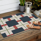 Classic Holiday Plaid Pattern Outdoor Rug Gallery Image 2