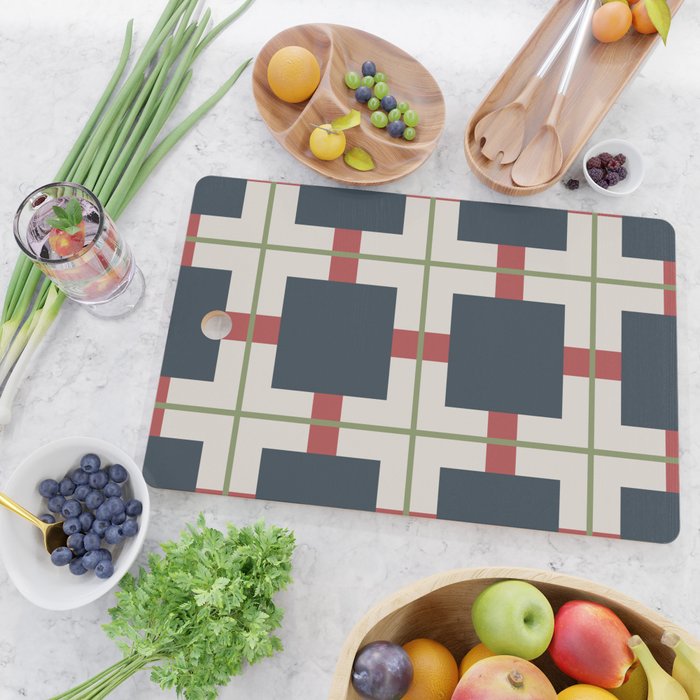 Classic Holiday Plaid Pattern Cutting Board Gallery Image 2