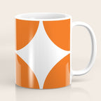 Mid Century Modern Orange Square Coffee Mug Gallery Image 1