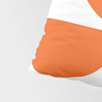 Mid Century Modern Orange Square Pillow Sham Gallery Image 4