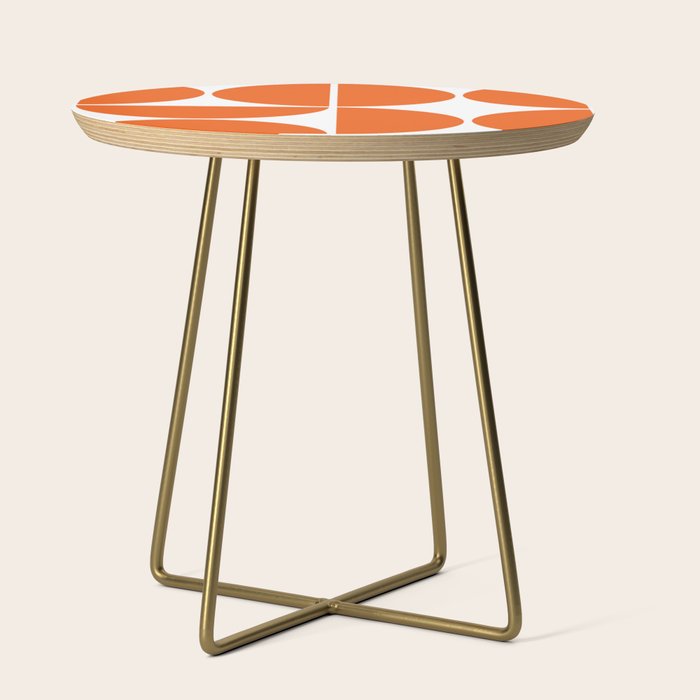 Mid Century Modern Orange Square Side Table Gallery Image 1