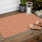 Little Rainbows - terracotta and caramel  Outdoor Rug Gallery Image 2