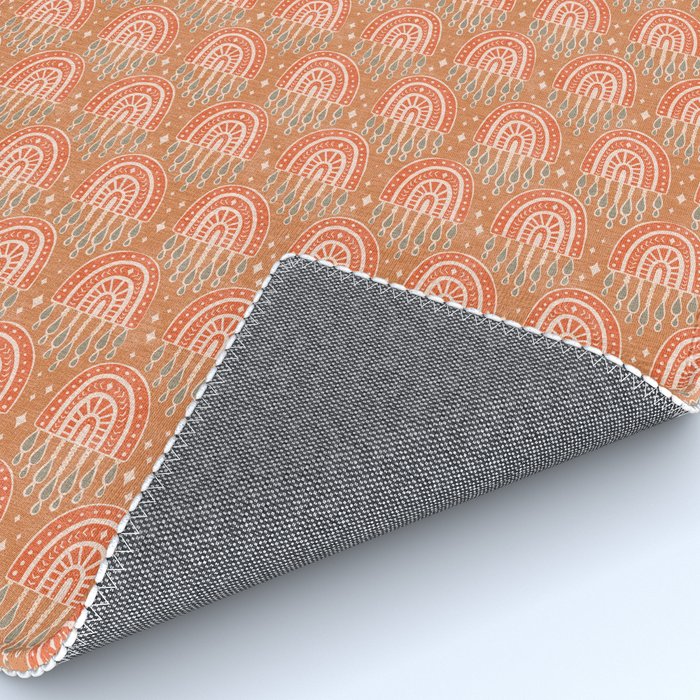 Little Rainbows - terracotta and caramel  Rug Gallery Image 4