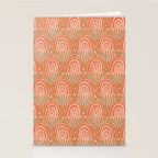 Little Rainbows - terracotta and caramel  Stationery Card Gallery Image 2