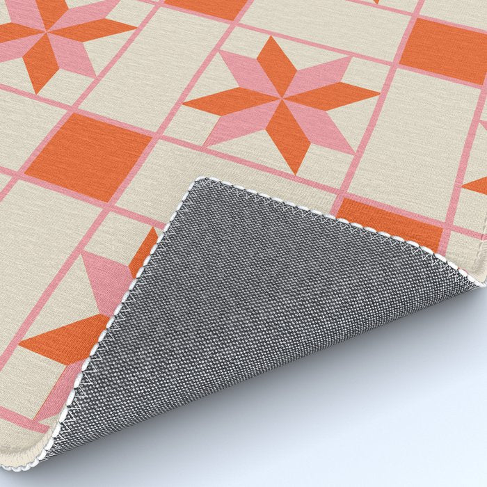 Vibrant Star Quilt Pattern Rug Gallery Image 4