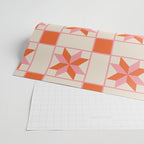Vibrant Star Quilt Pattern Wrapping Paper Gallery Image 2