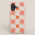 Vibrant Star Quilt Pattern iPhone Case Gallery Image 1