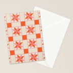Vibrant Star Quilt Pattern Stationery Card Gallery Image 2