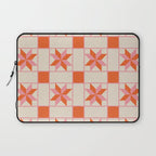 Vibrant Star Quilt Pattern Laptop Sleeve Gallery Image 1
