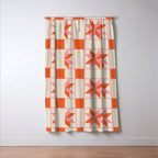 Vibrant Star Quilt Pattern Window Curtain Gallery Image 3