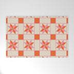 Vibrant Star Quilt Pattern Welcome Mat Gallery Image 1