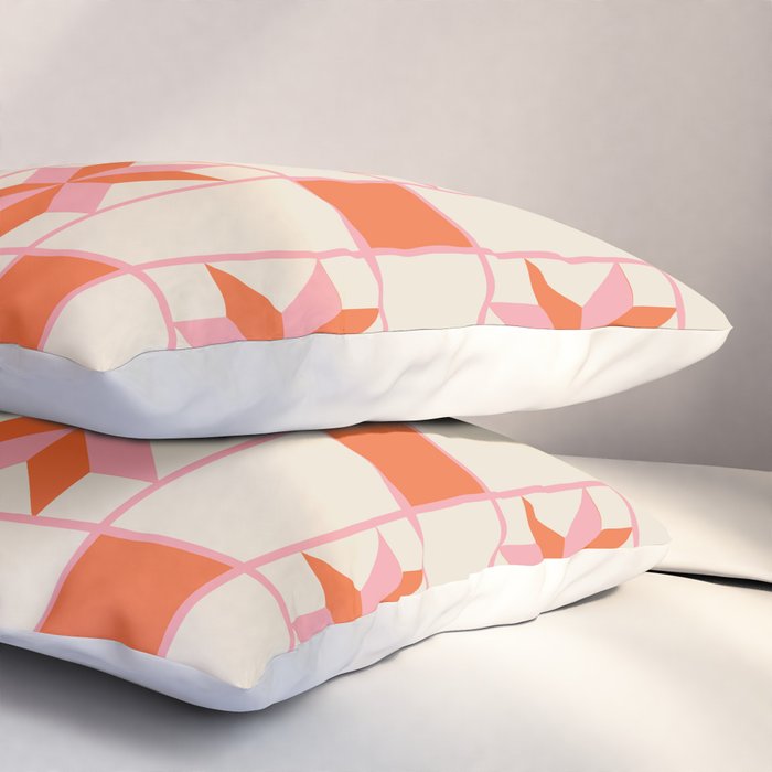 Vibrant Star Quilt Pattern Pillow Sham Gallery Image 3