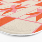 Vibrant Star Quilt Pattern Bath Mat Gallery Image 3