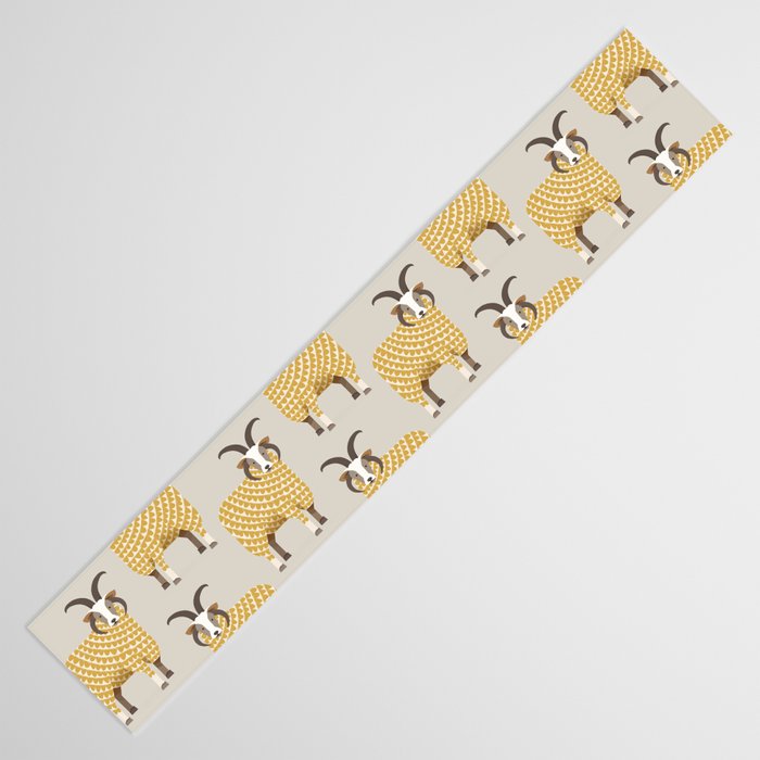 Whimsical Jacob Sheep Table Runner Gallery Image 3