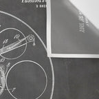 Film Reel Patent - Classic Cinema Art - Black Chalkboard Wall Tapestry Gallery Image 3