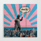 Monster in Town (@#%!) Wood Wall Art Gallery Image 1