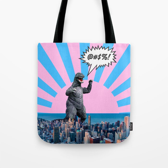 Monster in Town (@#%!) Tote Bag Gallery Image 1